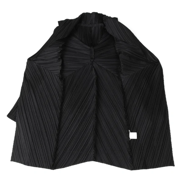 ISSEY MIYAKE Pleats Shawl Collar Coat K-172107_010