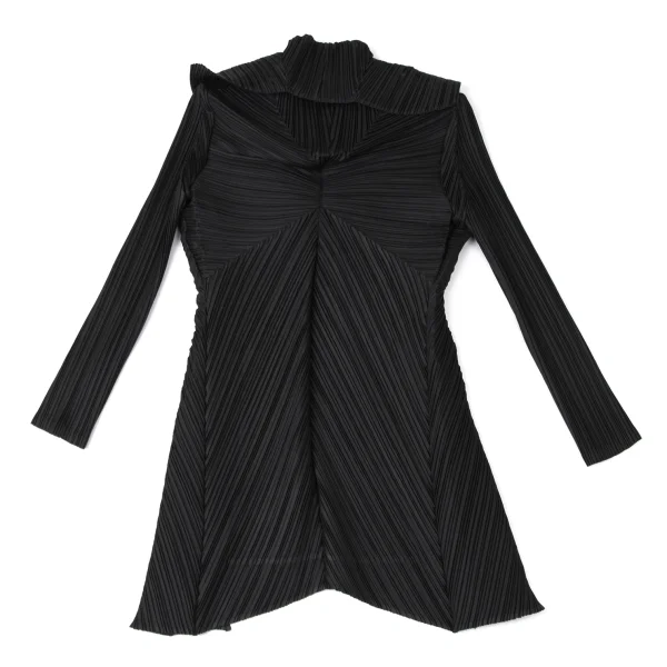 ISSEY MIYAKE Pleats Shawl Collar Coat K-172107_011