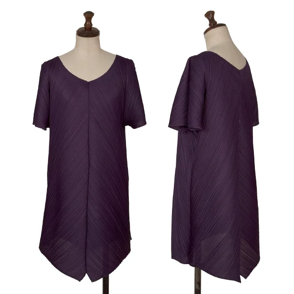 PLEATS PLEASE Bias Pleats Tunic Purple 3 K-172110_001