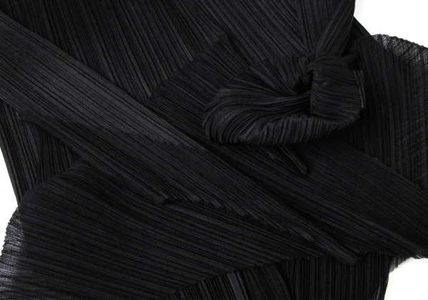PLEATS PLEASE Mesh Switching Cardigan K-172111_006