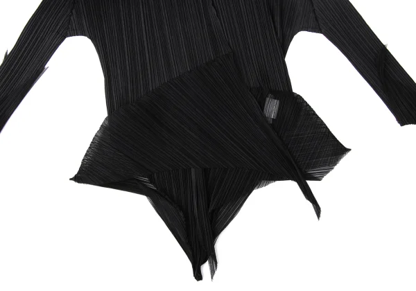 PLEATS PLEASE Mesh Switching Cardigan K-172111_007