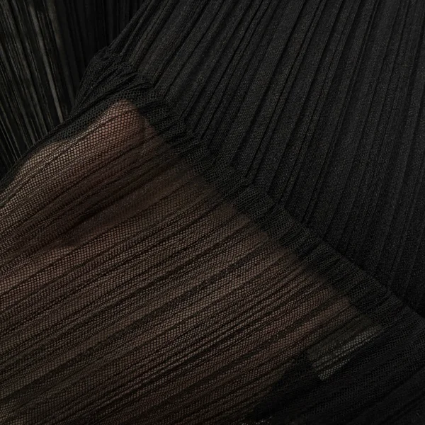 PLEATS PLEASE Mesh Switching Cardigan K-172111_011