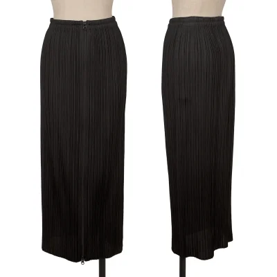 PLEATS PLEASE Front Double Zip Skirt