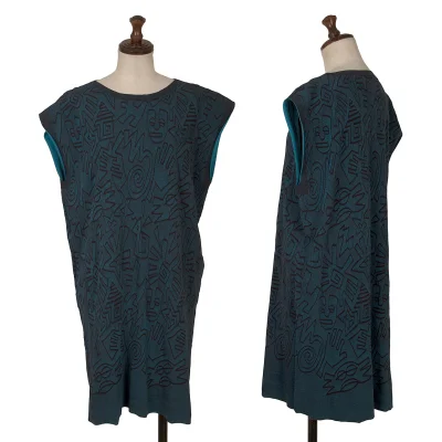 ISSEY MIYAKE me A-POC INSIDE Pattern Jacquard Sleeveless Tunic