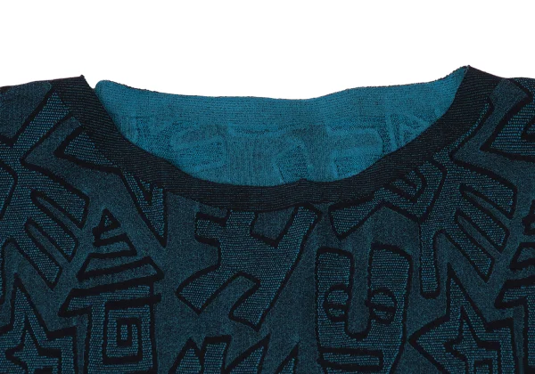 ISSEY MIYAKE me A-POC INSIDE Pattern Jacquard Sleeveless Tunic K-172119_004
