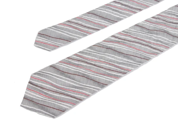 ISSEY MIYAKE MEN Cotton Silk Regimental Jacquard Tie K-172122_003