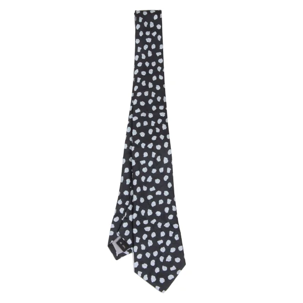 ISSEY MIYAKE MEN Silk Dot Jacquard Tie Navy,Sky blue  K-172125_001