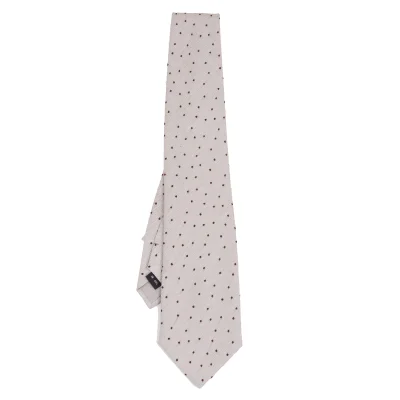 ISSEY MIYAKE MEN Wrinkled Silk Pin-dot Tie
