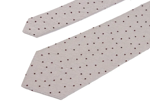 ISSEY MIYAKE MEN Wrinkled Silk Pin-dot Tie K-172126_003