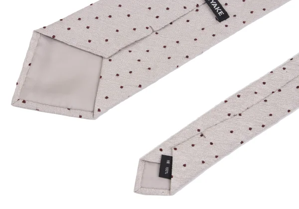 ISSEY MIYAKE MEN Wrinkled Silk Pin-dot Tie K-172126_005