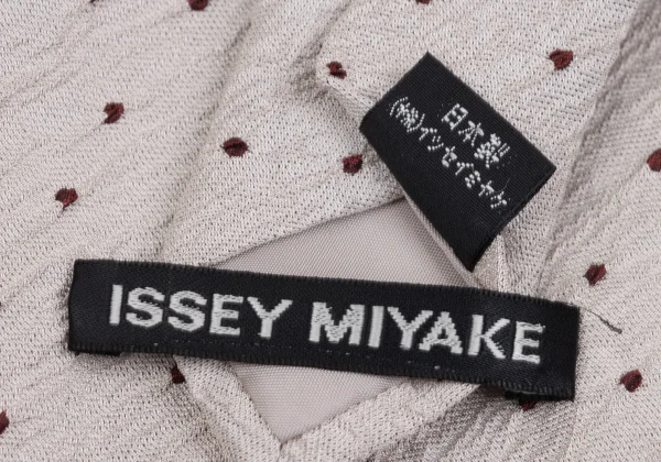 ISSEY MIYAKE MEN Wrinkled Silk Pin-dot Tie K-172126_006