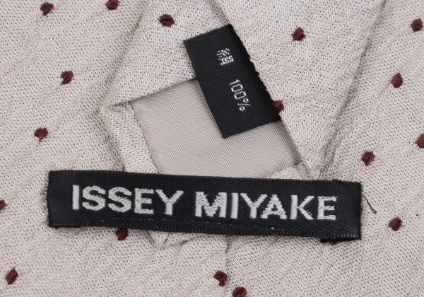 ISSEY MIYAKE MEN Wrinkled Silk Pin-dot Tie K-172126_007