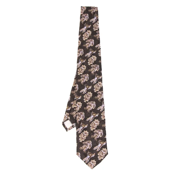 ISSEY MIYAKE MEN  Jacquard Wrinkled Tie Brown  K-172129_001