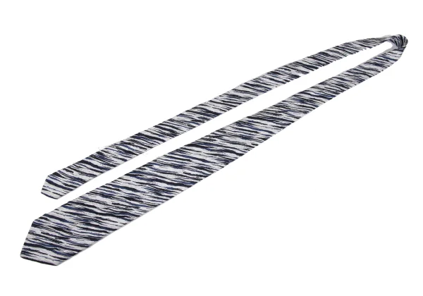ISSEY MIYAKE MEN Regimental Wrinkled Tie K-172130_002