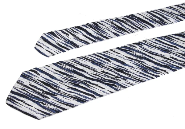 ISSEY MIYAKE MEN Regimental Wrinkled Tie K-172130_003