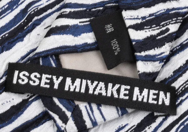 ISSEY MIYAKE MEN Regimental Wrinkled Tie K-172130_007