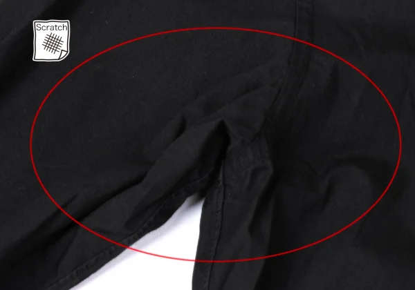BLACK COMME des GARCONS Ribbon Taping Round Collar Shirt K-172135_004
