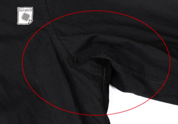 BLACK COMME des GARCONS Ribbon Taping Round Collar Shirt K-172135_005