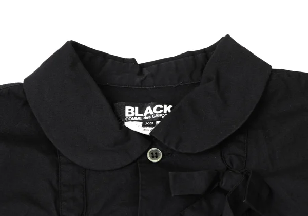 BLACK COMME des GARCONS Ribbon Taping Round Collar Shirt K-172135_006