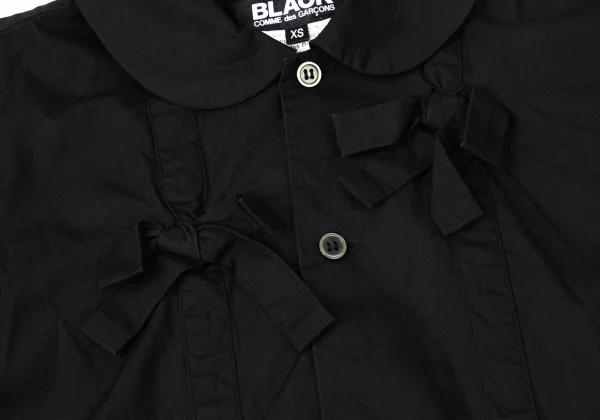 BLACK COMME des GARCONS Ribbon Taping Round Collar Shirt K-172135_008