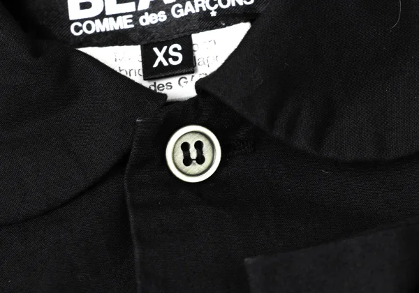 BLACK COMME des GARCONS Ribbon Taping Round Collar Shirt K-172135_009