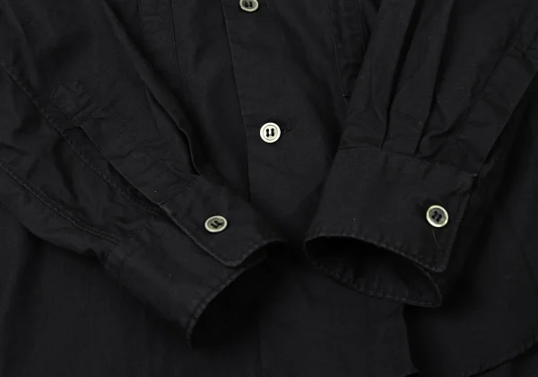 BLACK COMME des GARCONS Ribbon Taping Round Collar Shirt K-172135_011