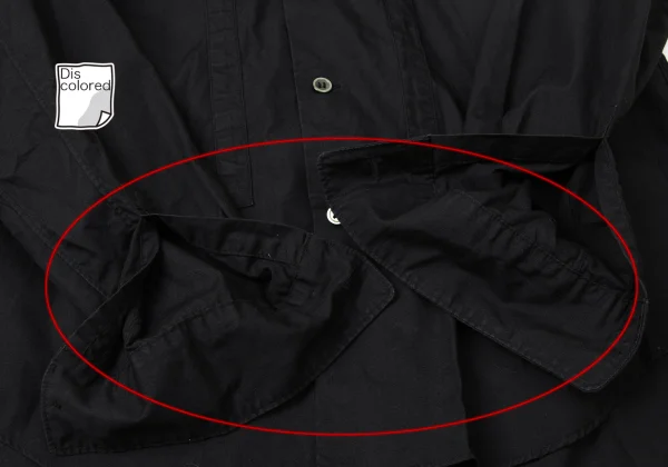 BLACK COMME des GARCONS Ribbon Taping Round Collar Shirt K-172135_012