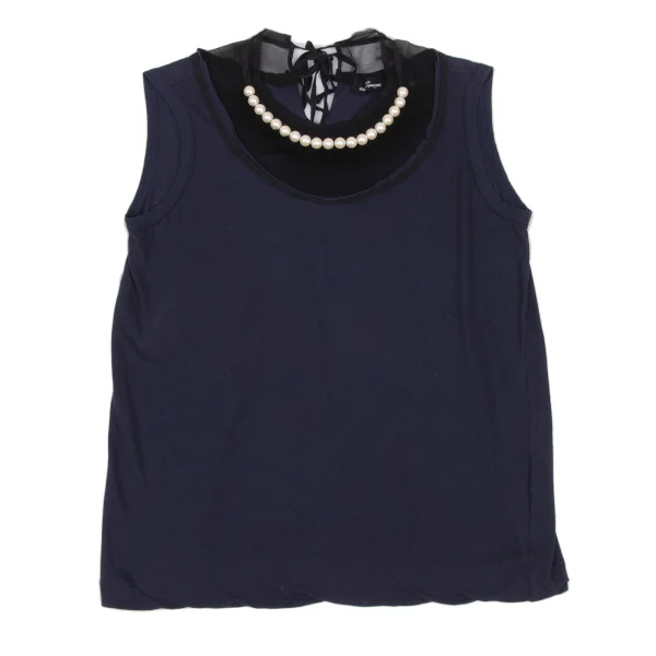 tricot COMME des GARCONS Perl-embellished Tank Top K-172145_002