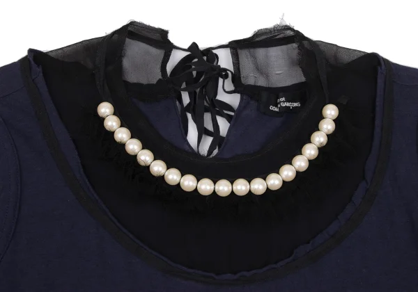 tricot COMME des GARCONS Perl-embellished Tank Top K-172145_004