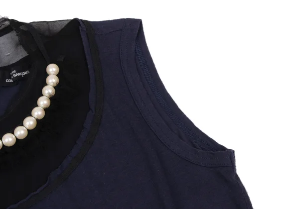 tricot COMME des GARCONS Perl-embellished Tank Top K-172145_007
