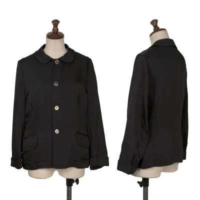 tricot COMME des GARCONS Washed Cupra Round Collar Jacket