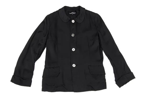 tricot COMME des GARCONS Washed Cupra Round Collar Jacket K-172148_002