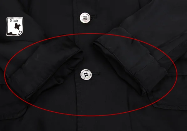 tricot COMME des GARCONS Washed Cupra Round Collar Jacket K-172148_012