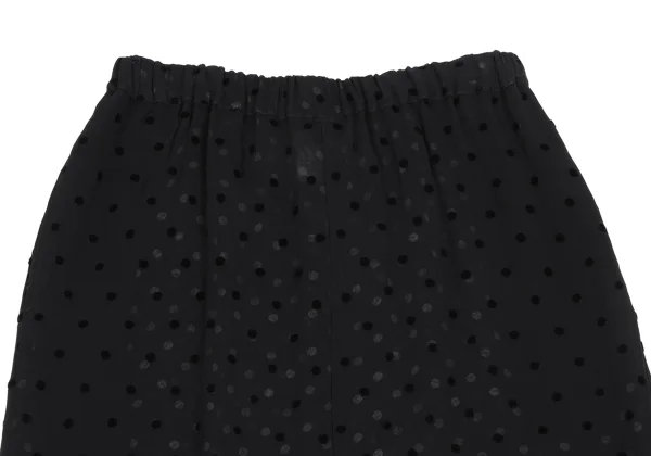 COMME des GARCONS Dot Flocky Layered  Dropped Crotch Pants K-172149_002