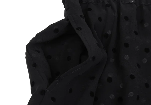 COMME des GARCONS Dot Flocky Layered  Dropped Crotch Pants K-172149_003
