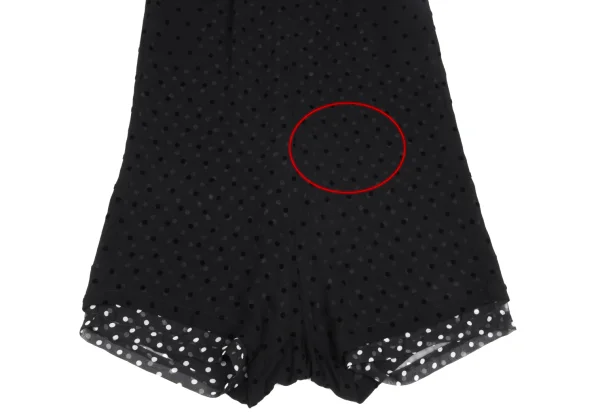 COMME des GARCONS Dot Flocky Layered  Dropped Crotch Pants K-172149_005