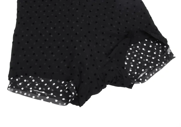 COMME des GARCONS Dot Flocky Layered  Dropped Crotch Pants K-172149_008