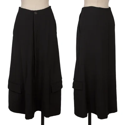 COMME des GARCONS Triacetate Poly Flap Pocket Skirt