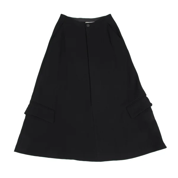 COMME des GARCONS Triacetate Poly Flap Pocket Skirt K-172151_002