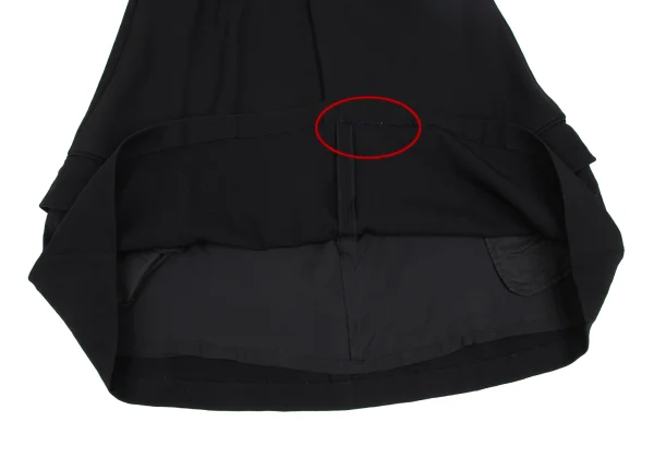 COMME des GARCONS Triacetate Poly Flap Pocket Skirt K-172151_011