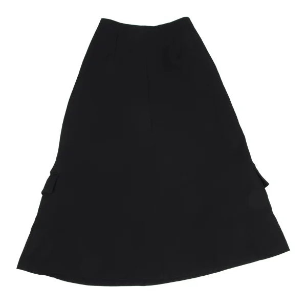 COMME des GARCONS Triacetate Poly Flap Pocket Skirt K-172151_013