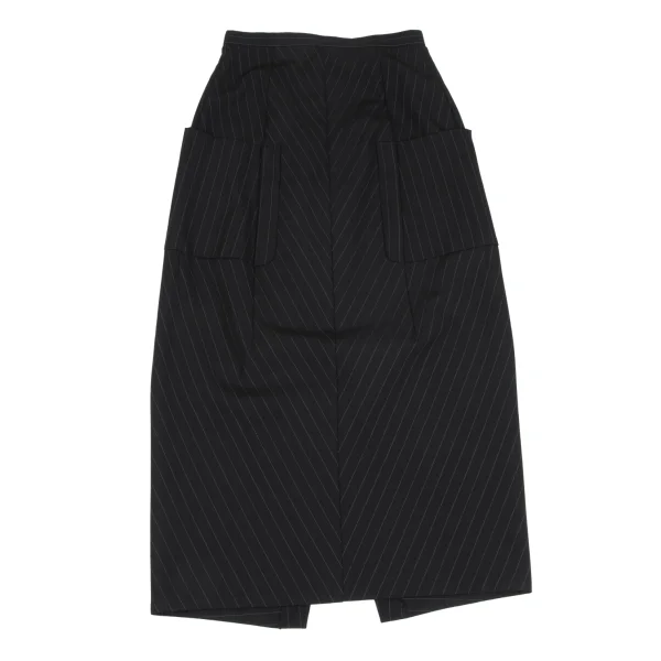 COMME des GARCONS Pocket Design Wool Pin Stripe Skirt K-172153_002
