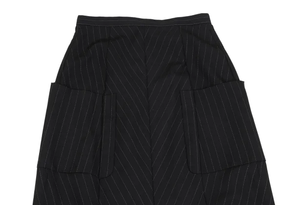 COMME des GARCONS Pocket Design Wool Pin Stripe Skirt K-172153_003