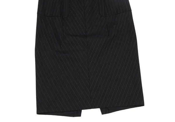 COMME des GARCONS Pocket Design Wool Pin Stripe Skirt K-172153_005