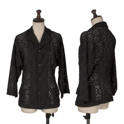 COMME des GARCONS Floral Lace Dolman Jacket