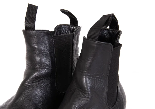 コムデギャルソンCOMME des GARCONS サイドゴアレザーブーツ 黒22 (K