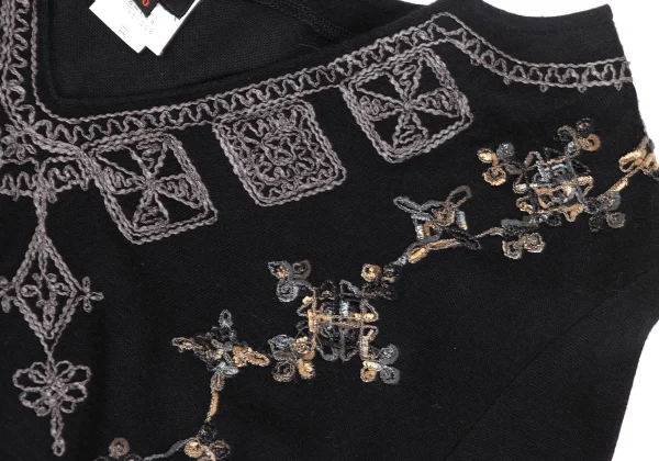 Jean Paul GAULTIER Rayon Cotton Embroidery T Shirt K-172160_005