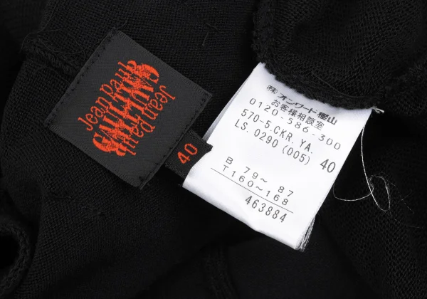 Jean Paul GAULTIER Gather Acrylic Cotton Knit Cardigan K-172161_015