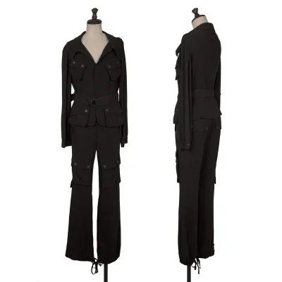 Jean Paul GAULTIER Military Pocket Stretch Jacket & Pants