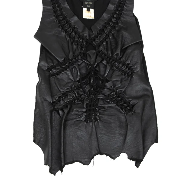 Jean Paul GAULTIER FEMME Lace Up Leather Tanktop K-172167_006